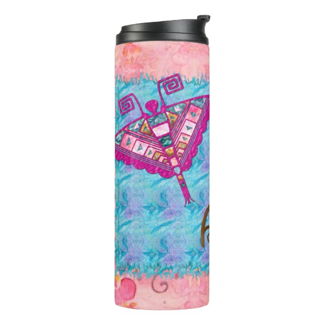 Bohemische Sinti und Roma Folk Art Thermosbecher (Nach links gedreht)