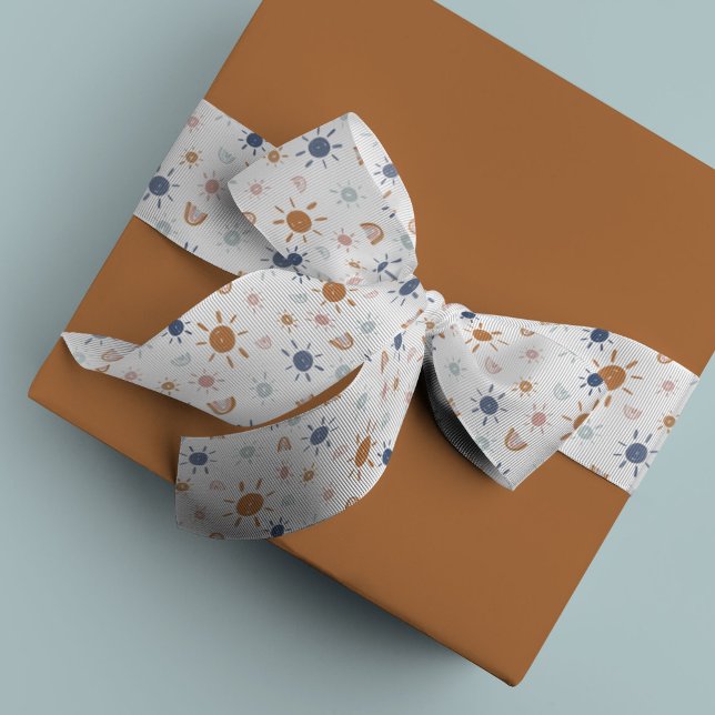 Bohemische Sonnenschein und Regenbogen in den Erdt Ripsband (Watercolor sunshines and rainbows )