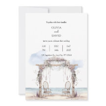 Bohemische Strandfeier Empfang Arch Wedding