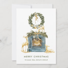 Bohemische Weihnachtskomposition Unternehmensgrüße Feiertagskarte