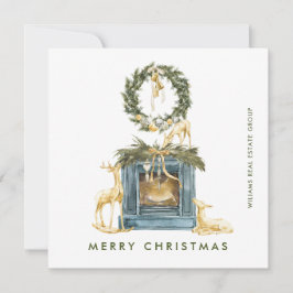 Bohemische Weihnachtskomposition Unternehmensgrüße Feiertagskarte