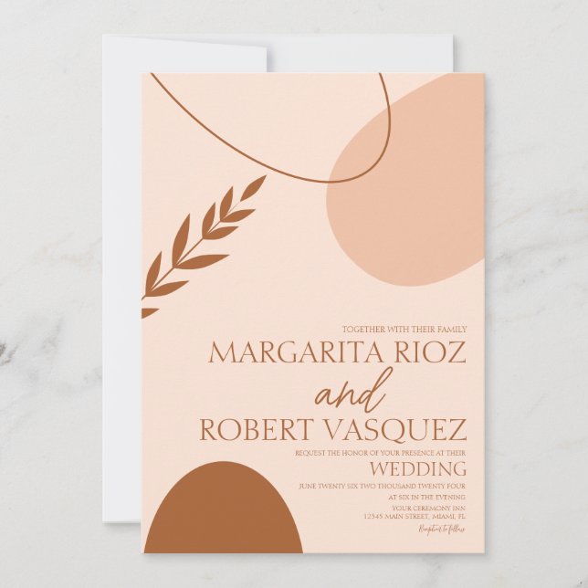 Bohemischer Bogen Einladung (Vorderseite)