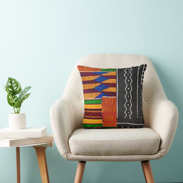 Bohemischer Chic, afrikanischer Geist Kissen (Stuhl )
