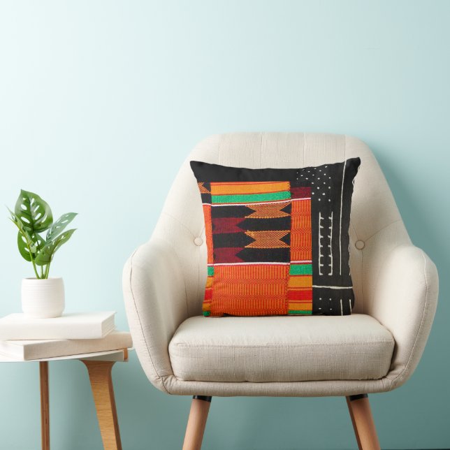 Bohemischer Chic, afrikanischer Geist Kissen (Stuhl )