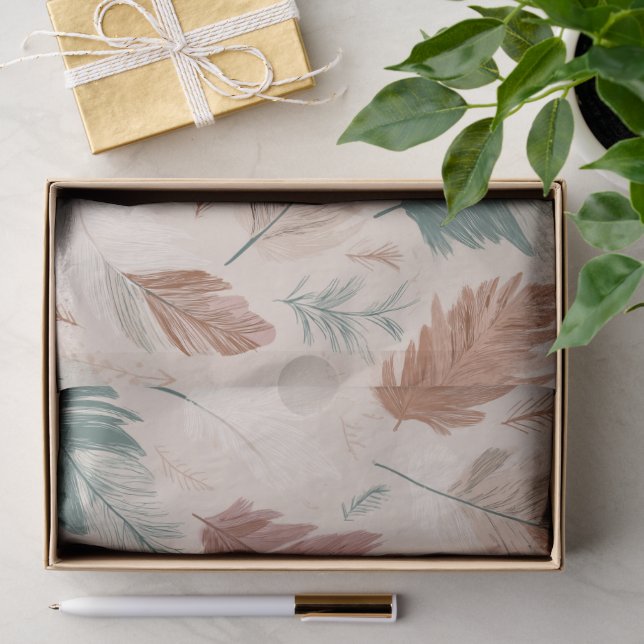 Bohemischer Feather Dance Seidenpapier (Geschenk)