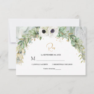 Bohemischer Grüner Park/Garten RSVP Karte