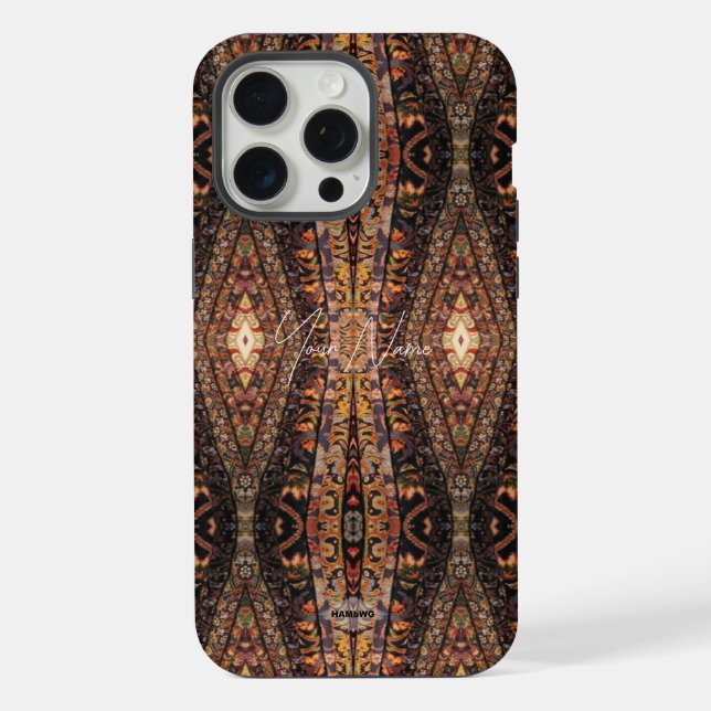 Bohemischer Handy-Fall iPhone 15 Pro Max Hülle (Rückseite)