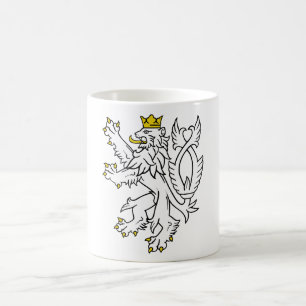Bohemischer heraldischer Löwe Kaffeetasse