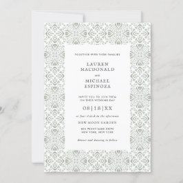 Bohemischer Kaktus Grüne Tile-Wüste Einladung