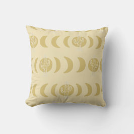Bohemischer Mond Phase Kakteen Throw Kissen