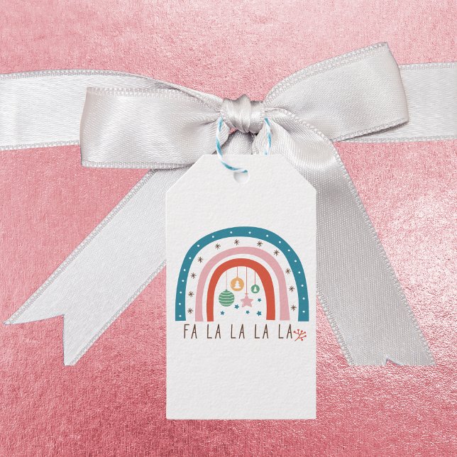 Bohemischer Rainbow Weihnachtsfeiertag Geschenkanhänger (Von Creator hochgeladen)