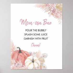 Bohemischer Rückgang der Liebe Baby Dusche Mama os Poster