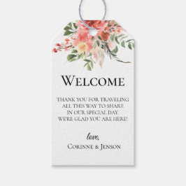 Bohemischer Sommer-Blumenzwiebelbeutel Geschenkanhänger