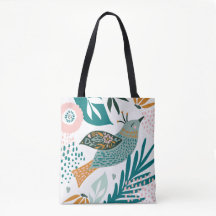 Bohemischer Vogel mit Chic-botanischen mit