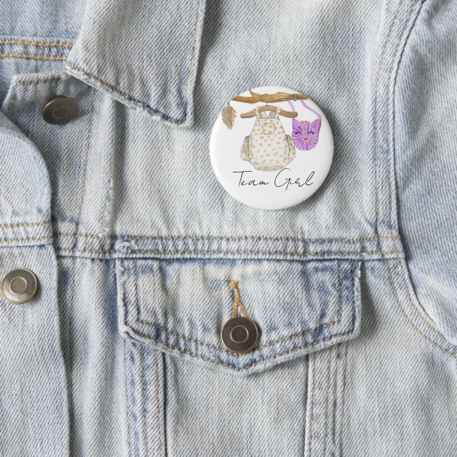 Bohemisches Baby Clothes Team Girl Gender Button (Beispiel)