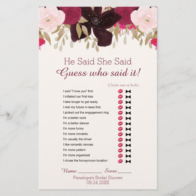 Bohemisches Blumenzwiebelspiel (Vorderseite)