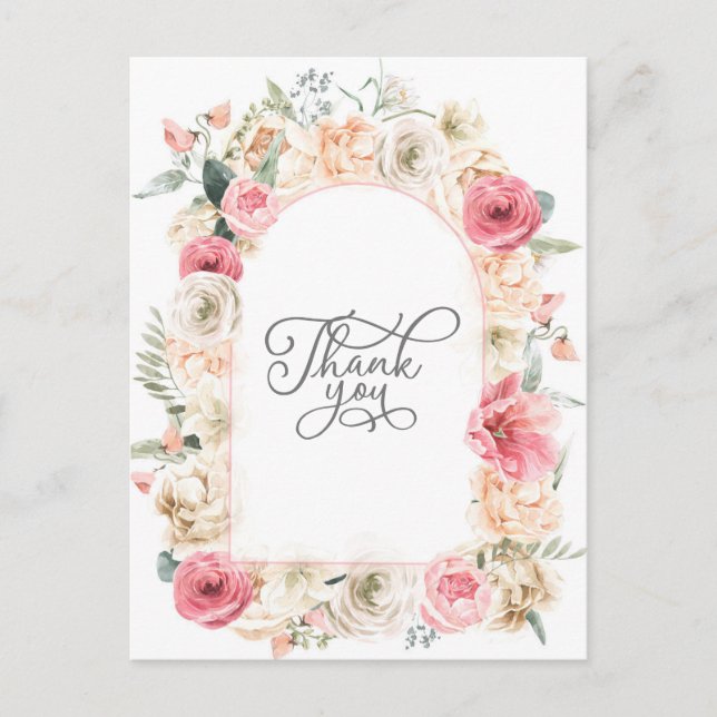 Bohemisches Boho Aquarell mit floraler Eleganz Dan Postkarte (Vorderseite)