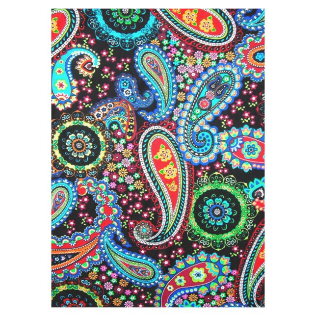 Bohemisches Boho MOD Muster Tischdecke (Vorderseite)