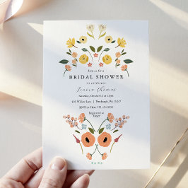 Bohemisches Brautparty der Wildblume Einladung