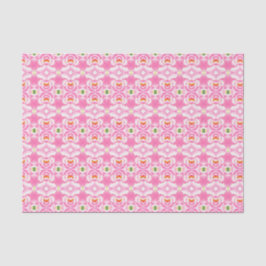 Bohemisches Chic Pink Gefärbte Krawatte Muster Gew Seidenpapier