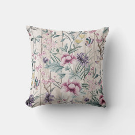 Bohemisches Chinoiserie Tropisches Aquamarines Sch Kissen