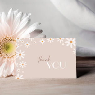 Bohemisches Daisy Baby in Bloom Baby Dusche Dankeskarte