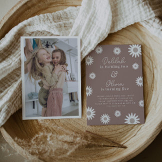 Bohemisches Daisy Foto Gemeinsame Einladung zum Ge