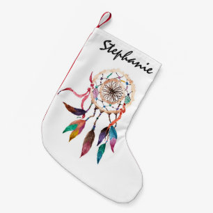 Bohemisches Dreamcatcher in der vibrierenden Kleiner Weihnachtsstrumpf