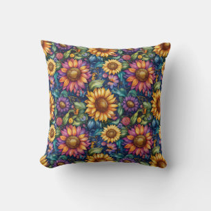 Bohemisches florales Dreamscape Kissen