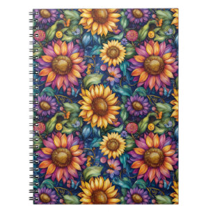 Bohemisches florales Dreamscape Notizblock
