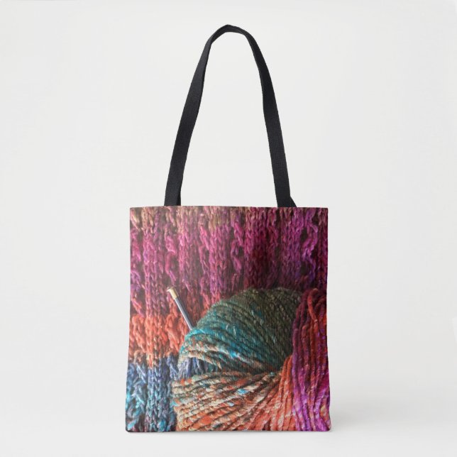 Bohemisches Garn mit dem Stricken Tasche (Vorderseite)