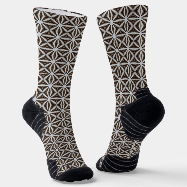 Bohemisches Gitter Socken (Gewinkelt)