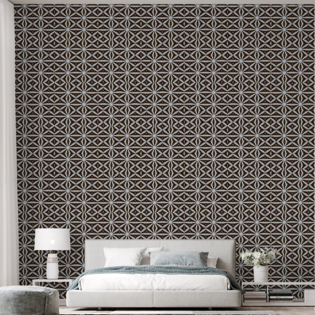 Bohemisches Gitter Tapete (Schlafzimmer)