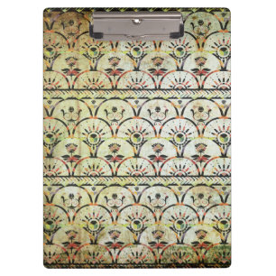 Bohemisches Grunge-Muster Clipboard Klemmbrett