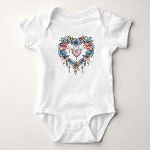 Bohemisches Herz Baby Strampler