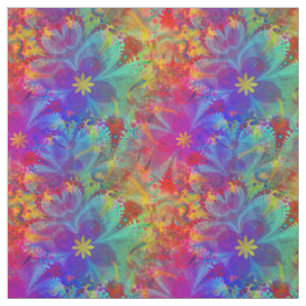Bohemisches Hippie-Regenbogen-Muster Stoff