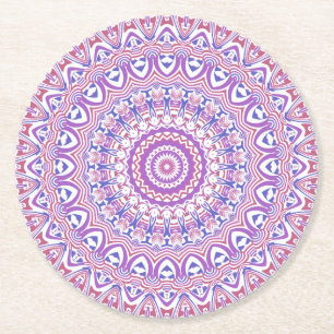 Bohemisches Kaleidoskop 1 Runder Pappuntersetzer