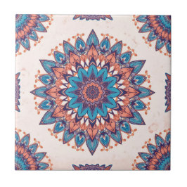 Bohemisches Mandala-Muster Fliese