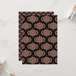 Bohemisches Mandala Retro Scrapbook Einladung