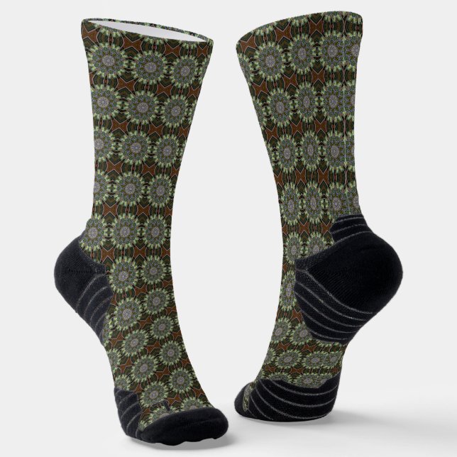 Bohemisches Medaillendesign Socken (Gewinkelt)