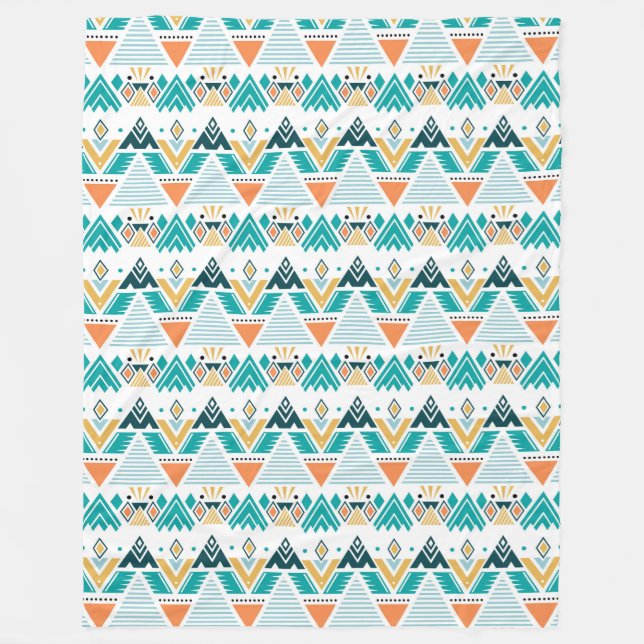 Bohemisches Muster Fleecedecke (Vorderseite)