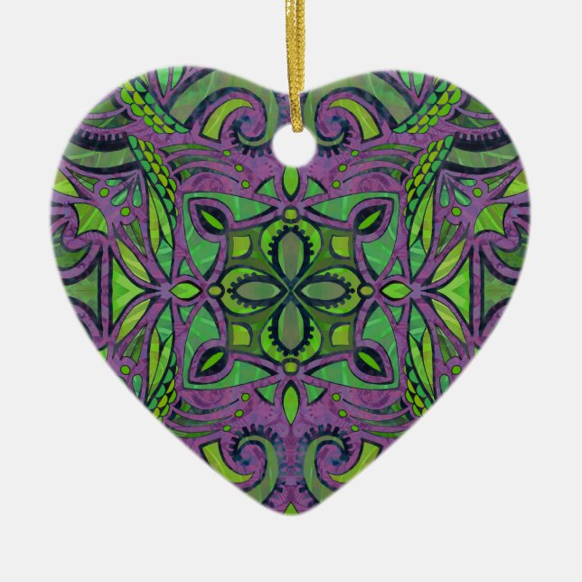 Bohemisches Paradaos-Kaufhaus Keramik Ornament (Vorne)