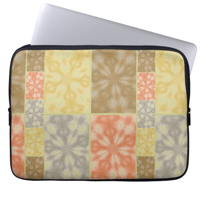 Bohemisches Patchwork Laptopschutzhülle (Vorderseite)