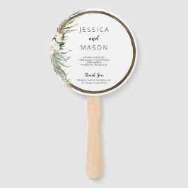 Bohemisches Wreath Wedding Fan Programm Fächer