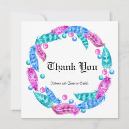 Bohenkranz, Eleganz lebhafter Farben Dankeskarte