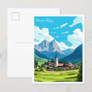 Bohinjska Bistrica Slowenien Jahrgang Reise Postkarte