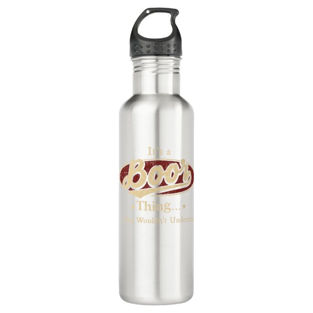 Bohlenisolierte Wasserflasche, Boxwasserflasche Edelstahlflasche (Vorderseite)