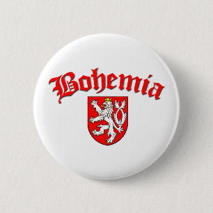 Böhmen-Flagge 1 (w/inscription) Button