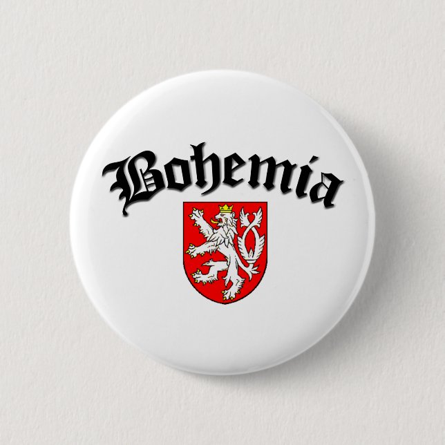 Böhmen-Flagge 2 Button (Vorderseite)