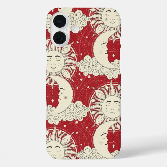 böhmische Träume rot iPhone 16 Plus Hülle (Rückseite)